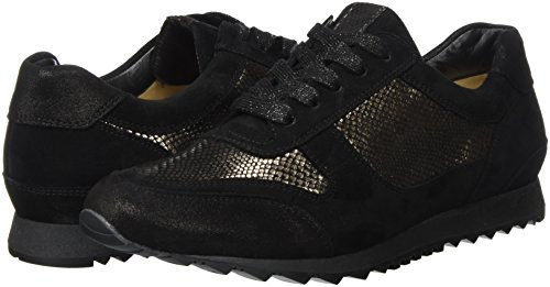 Hassia Barcelona, Weite H - Tobillo bajo Mujer, Negro (Schwarz/Bronce), 36 EU