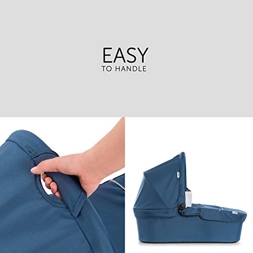 Hauck carro Shopper SLX trioset, coche de bebes 3 piezas de capazo, sillita y grupo 0+, botellero, facil y comodo plegado, para recien nacidos hasta bebes/niños de 25 kg, azul