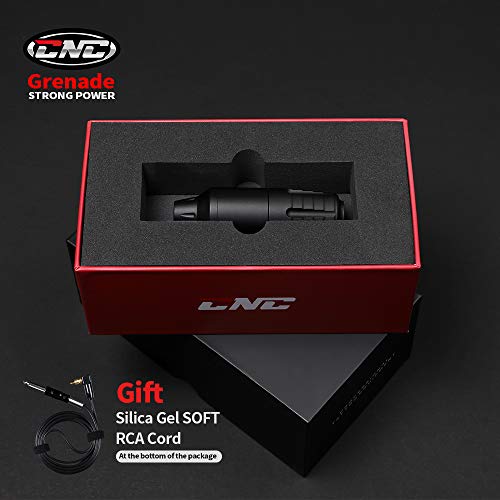 HAWINK Máquina rotativa de tatuaje con motor japonés sin núcleo y aeronave Aleación de aluminio tallada Estilo de pluma corta CNC-M-Q5-1