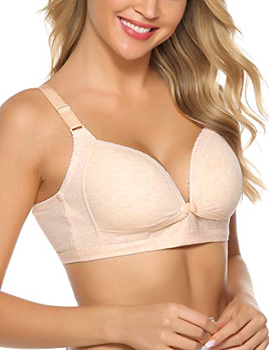 Hawiton Sujetador de Lactancia Maternidad Sin Aros Algodon Sujetadores Premamá y de Lactancia Sujetador de Embarazo Cómodo