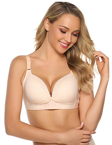 Hawiton Sujetador de Lactancia Maternidad Sin Aros Algodon Sujetadores Premamá y de Lactancia Sujetador de Embarazo Cómodo