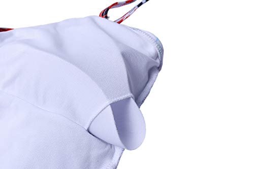 Hawiton Traje de baño de una Pieza de Mujer Halter Traje de baño de Monokini de Espalda Baja Criss Cross Flora