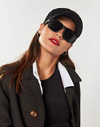 HAWKERS Gafas de Sol Deportivas Faster, para Hombre y Mujer, con Montura negro mate y lente negra, Protección UV400