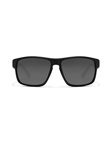 HAWKERS Gafas de Sol Deportivas Faster, para Hombre y Mujer, con Montura negro mate y lente negra, Protección UV400