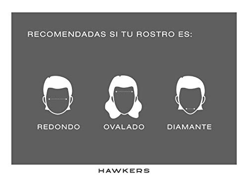 HAWKERS Gafas de Sol ONE Carey Black, para Hombre y Mujer, con Montura Havana Style y Lente Rosa con Efecto Espejo, Protección UV400