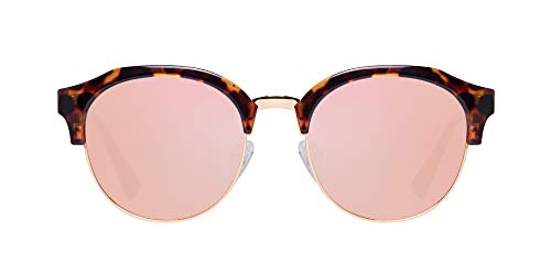 HAWKERS - Gafas de sol para hombre y mujer. Modelo CLASSIC , Marrón / Rosa Dorado