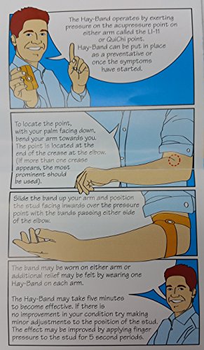 hay Band acupresión Banda Para Alivio De Alergia Al Polen