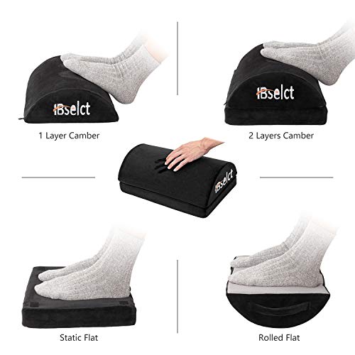 HBselect Almohada Pies Espuma De Memoria Reposapiés para Relajarse Reducción del Dolor,Funda Desmontable y Lavable