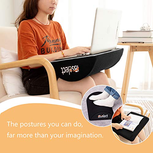 HBselect reposapies Oficina Ergonómico Espuma Memoria Reposapies Escritorio para Relajarse Los Pies Reducción del Dolor apoya pies Oficina Antideslizante con Funda Desmontable y Lavable