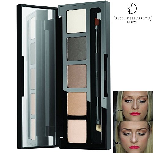 HD Brows® Foxy - Paleta de maquillaje de alta definición para cejas y ojos, sombras de maquillaje originales para realzar cejas y pestañas