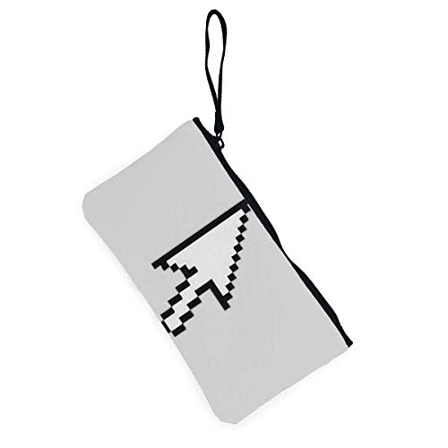 Hdadwy Monedero con Cremallera de Lona de ratón, Bolso de Maquillaje Personalizado para Dama, Bolso, Maleta Accesorios para Mujer