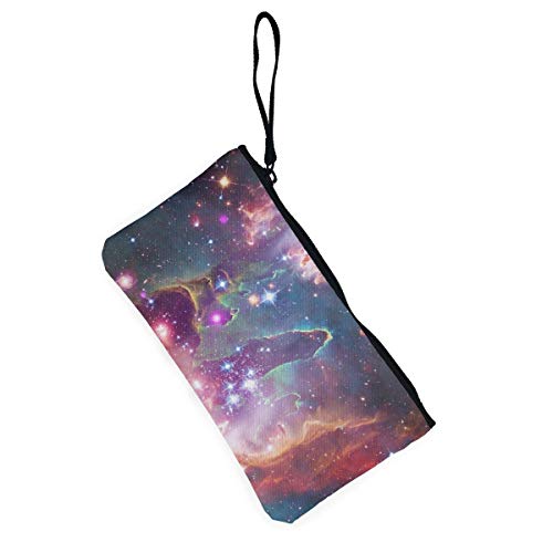 Hdadwy The Sea and Sailing Boat On The Alien Planet Monedero con Cremallera de Lona, ​​Bolso de Maquillaje Personalizado para Dama, Bolso, Maleta Accesorios para Mujer