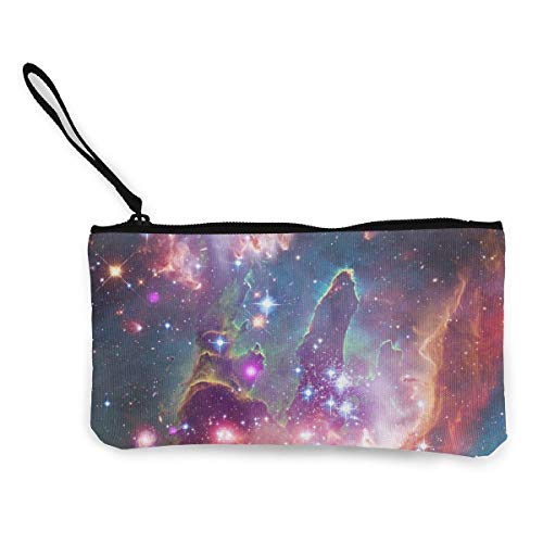 Hdadwy The Sea and Sailing Boat On The Alien Planet Monedero con Cremallera de Lona, ​​Bolso de Maquillaje Personalizado para Dama, Bolso, Maleta Accesorios para Mujer