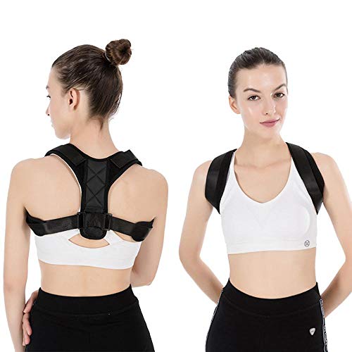 HDHL Corrector Postura Órtesis de Postura de clavícula Soporte para Espalda de niño Adulto viga de cinturón corrección ortopédica ortodoncia de Hombro S