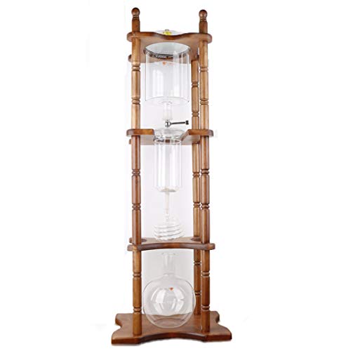 He-art Máquina de café Helada Cold Brew con válvula Control de precisión Jarra de Vidrio de elaboración de Cerveza con Filtro extraíble para Decoraciones de Barras o máquinas de café sin ácido