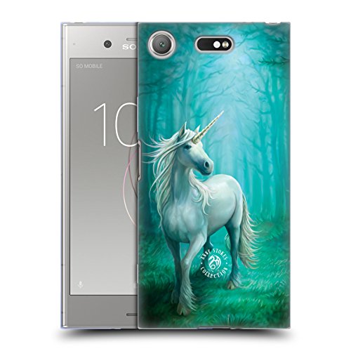 Head Case Designs Oficial Anne Stokes Unicornio del Bosque Criaturas Míticas Carcasa de Gel de Silicona Compatible con Sony Xperia XZ1 Compact