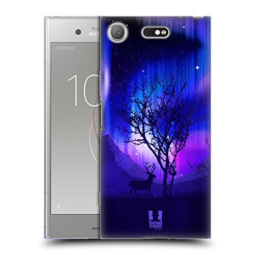 Head Case Designs Soto Bosque Luces del Norte Carcasa de Gel de Silicona Compatible con Sony Xperia XZ1 Compact