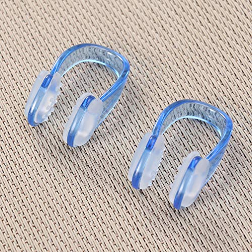 HEALIFTY pinzas nasales accesorios de piscina de silicona protector nasal natación para natación buceo para adultos (3 piezas azul)