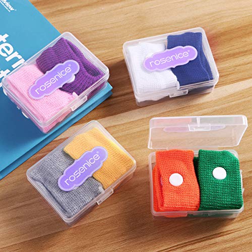 Healifty Pulsera Anti-Náusea - 8 Pares - Naturale Senza droga - Digitopressione Nausea Relief Braccialetti Anti-Cinetosi Bracciale - per Sea, Car, Flying, Gravidanza, Malattia, Viaggio