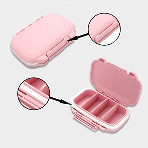 HEALLILY 2 Piezas Caja de Pastillas Organizador de Vitaminas Caja de Pastillas Organizador de Pastillas Caja de Medicina Portátil para Oficina Al Aire Libre