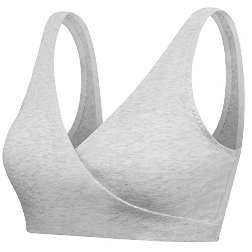heekepk Suave Sujetador de Lactancia Algodon Cómodo Sujetador de Embarazo para Dormir y Amamantar Las Mujeres para el Embarazo
