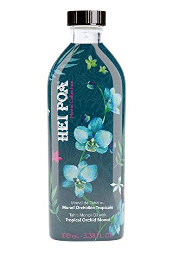 Hei Poa, Aceite corporal (Monoï Puro de Tahití, Perfume Orquidea Tropical) - 100 ml.