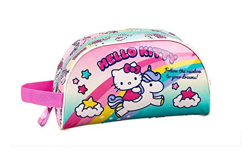 Hello Kitty Candy Unicorns Neceser, Bolsa de Aseo Adaptable a Carro