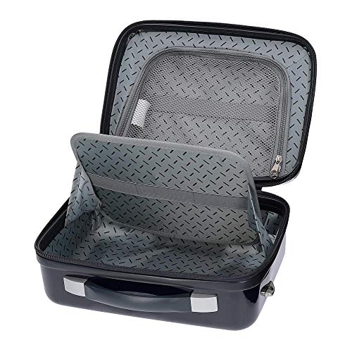 Hello Kitty Neceser ABS Adaptable Girl Gang Hello Kitty, Color Azul Claro