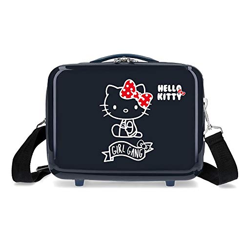 Hello Kitty Neceser ABS Adaptable Girl Gang Hello Kitty, Color Azul Claro