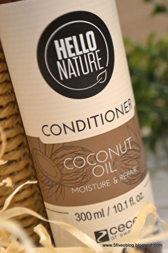 Hello Nature Acondicionador De Aceite De Coco Humecta y Repara 300 ml