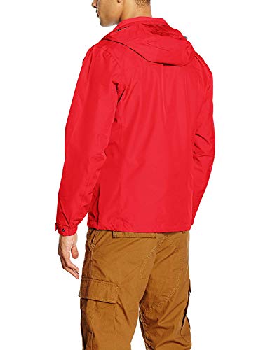 Helly Hansen Dubliner Jacket Chaqueta chubasquero para hombre de uso diario y para actividades marítimas con la tecnología Helly Tech, Rojo (Bandera), XL