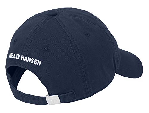 Helly Hansen Logo Cap Gorra Unisex 100% algodón para protegerse del Sol Durante Actividades al Aire Libre, Hombre, Azul (Marino), STD
