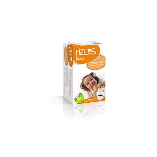 HELPS INFUSIONES - Infusión Para Niños Y Bebes Ecológica Con Manzanilla, Anís Verde Y Melisa. Mejora Digestión Y Elimina Gases. Helps Para Pancitas. Caja De 20 Bolsitas.