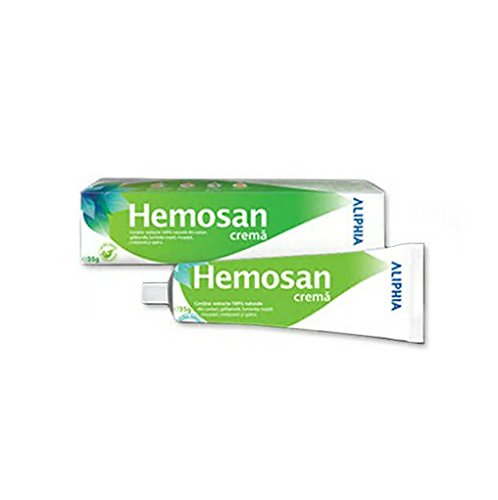HEMOSAN CREMA 40g - Anti hemorroides y pilas, fisuras anales, eczemas anales - Extractos de plantas 100% naturales - Sin parabenos