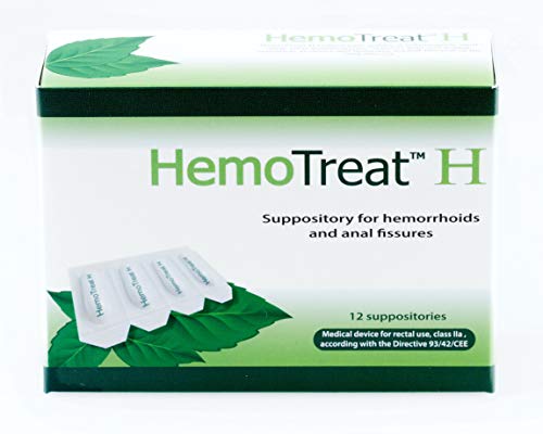 HemoTreat H Supositorios de hemorroides para un tratamiento eficaz rápido y seguro 3 ml