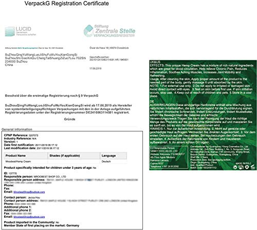 Hemp Cream, Crema De Cáñamo, Bálsamo de cáñamo, Gel De Cáñamo, Crema de Cáñamo con 3500 mg, Extracto de Cáñamo para Aliviar Dolor Articulaciones y Músculos y Articulacion - 30 ML