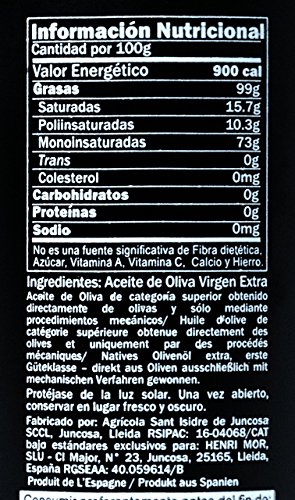 Henri Mor Aceite de Oliva Virgen Extra Reserva Privada 500ml, Segunda Arbequina más premiada del mundo