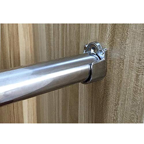 Her Kindness Soporte para Barra de Armario Soporte en Forma de U Soportes para barra de cortina para Soporte de Varilla de Tubo de Gabinete (Diámetro 25 mm)