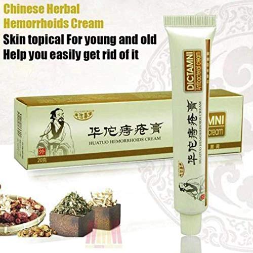 Herbal chino para el tratamiento Crema para hemorroides, Crema antibacteriana para hemorroides internas Montones Fisura anal externa (3 Pcs)