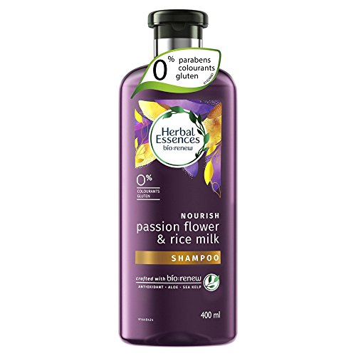 Herbal Essence bio:Renew Champú, Flor de la Pasión y Leche de Arroz Nutrir, 400 ml