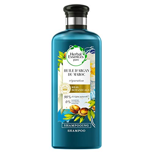 Herbal Essences Pure - Champú Reparador con Aceite de Argán, 250 ml, Pack de 3