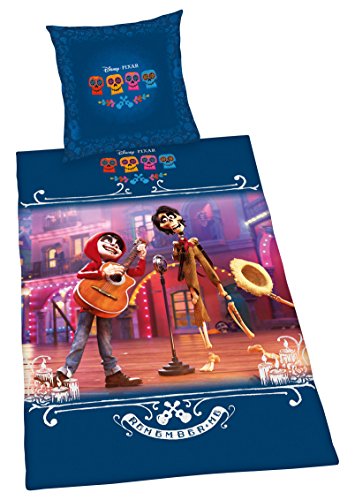 Herding Juego de Cama de Disney 's Coco, algodón, Multicolor, 200 x 135 cm