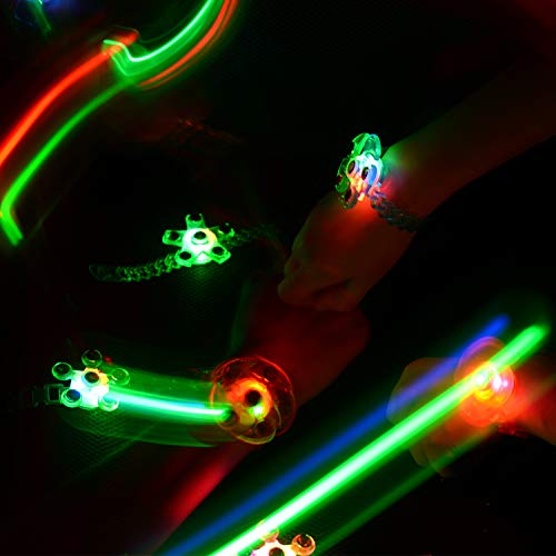 Herefun Favores de Fiesta para Niños, Spin Estrés Alivio para la ansiedad Juguetes, Niños, Niñas Brillo En La Oscuridad Regalos de Cumpleaños para Fiestas Favores