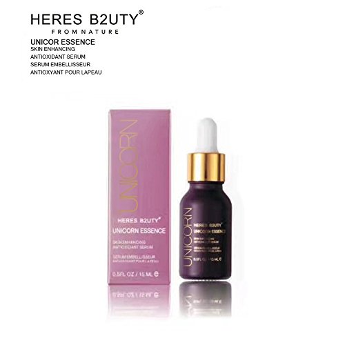 HERES B2UTY Unicorn Essence Suero antioxidante + esencia de oro de 24 quilates antiarrugas blanqueamiento colágeno + hidratante de elixir volcánico.