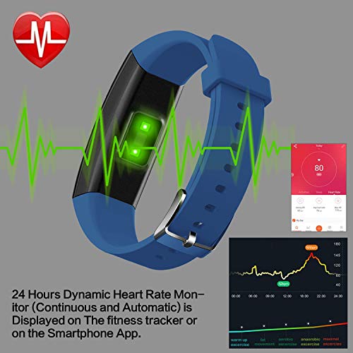 HETP Pulsera de Actividad, Reloj Inteligente con Pulsómetro y Presión Arterial Relojes Deportivos GPS Impermeable IP67 Monitor de Ritmo Cardíaco Actividad Pulsera Mujer Hombre Reloj Fitness Podómetro