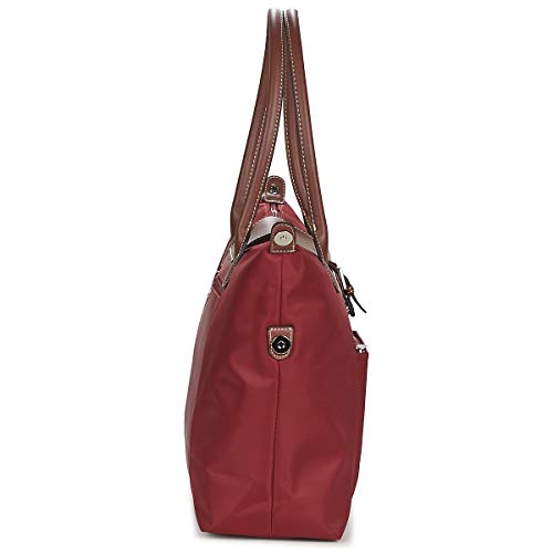 Hexagona 172477 Bolso capazo con asas largas, de nailon, Rojo (rojo), 30 x 44 x 13 cm