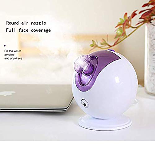 HEZHENG Vaporizador Facial Portátil para Una Limpieza Profunda, Crema Hidratante, Destapa Los Poros Facial Sauna SPA para El Hogar, La Oficina Y Viajes