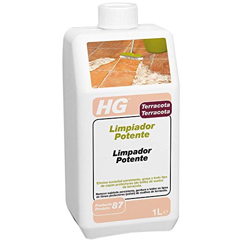 HG Limpiador Profesional para terrracota 1L - es un potente limpiador de terracota que elimina la suciedad y la grasa persistentes