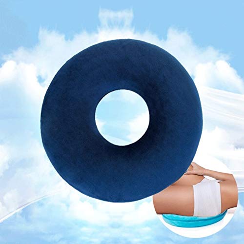 Hhxiao - Cojín para asiento de algodón con memoria redonda para el acné, cojín hueco de oficina, hermoso cojín de cadera para aliviar el acné y el dolor de huesos