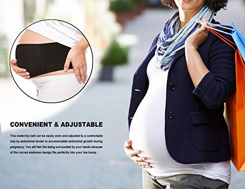 HIDARLING - Cinturón de maternidad para embarazo, faja para el vientre, cintura/espalda/abdomen Negro Negro ( Talla única
